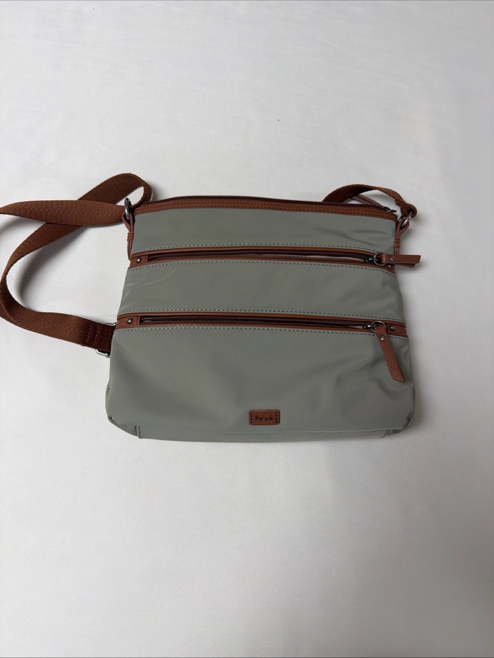 NWOT The Sak Esperado Cross Body Nylon Olive Color  Adjustable Strap